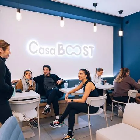 L’accueil de CASA BOOST aux Eaux-Vives, Genève